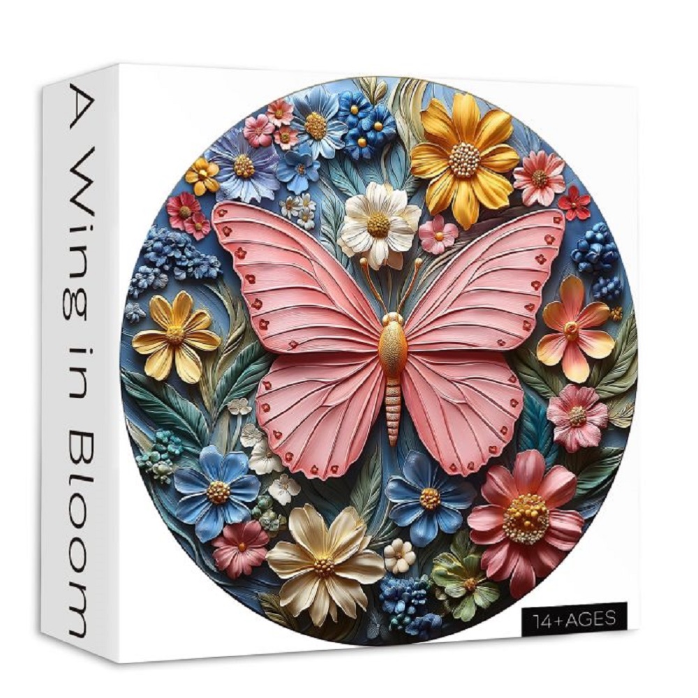 Round Puzzle - Wing In Bloom