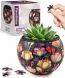 Puzzle Flowerpot - Colourful Poppies