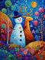 Colourful Snowman