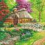 Craft Buddy Crystal Art 30cm x 30cm Canvas - Friendship Cottage