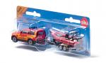 1608 Fire Rescue Land Rover Defender With Boat