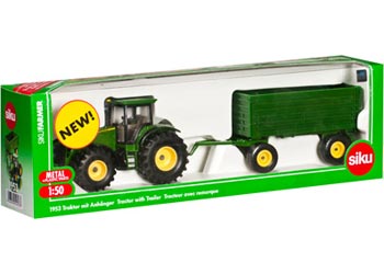 1953 1:50 Scale John Deere Tractor With Tipping Trailer