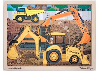 24 Piece Puzzle - Diggers At Work