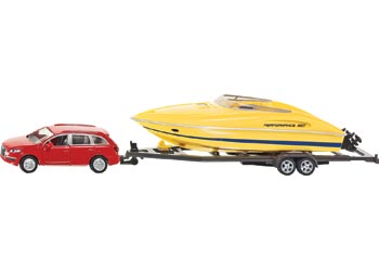 2543 1:55 Scale Car With Speed Boat
