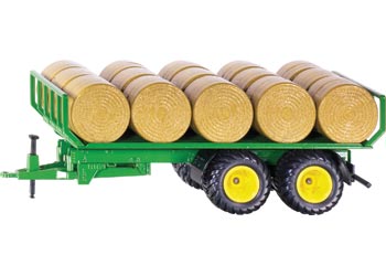 2891 1:32 Scale Trailer With Round Hay Bales