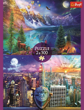 2 x 500 Piece Puzzles - American Tour 