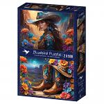 2 x 500 Pieces Far West Collection Cowgirl & Boots (5)