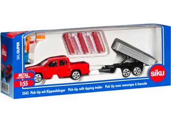 3543 1:55 Scale VW Amarok Pickup Truck With Tipping Trailer