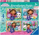 4 Puzzles In A Box - Gabby's Dollhouse