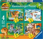 4 Puzzles In A Box - Jurassic World Explorers