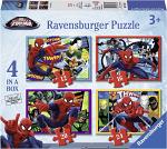 4 Puzzles In A Box - Ultimate Spiderman