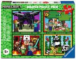 4 x 100 Pieces Minecraft Realms & Adventures