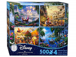 Thomas Kinkade Disney 4 x 500 Pieces Series 9