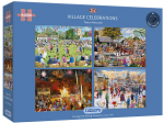 4 x 500 Pieces Village Celebrations