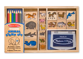 Wooden Stamp Set - Animals