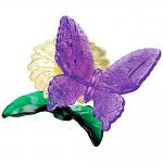3D Crystal Puzzle - Butterfly Purple
