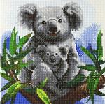 Craft Buddy Crystal Art 30cm x 30cm Canvas - Cuddly Koalas