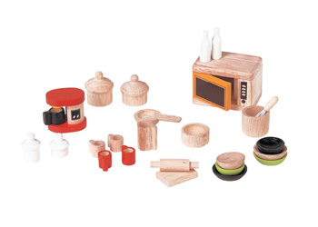 Plan Toys Dollhouse Furniture - Kitchen & Tableware