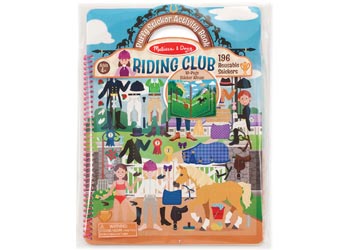 Reusable Puffy Stickers Deluxe Set - Horse Riding Club