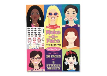 Make A Face Sticker Pad - Fashion Faces