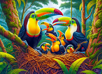Nesting Toucans
