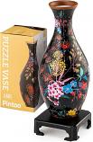 Puzzle Flower Vase - Elegant Floral Print