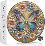 Round Puzzle - Wings Bloom