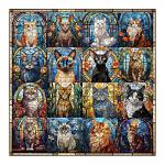 Stained Glass Cats