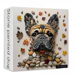Stone Painted Dog