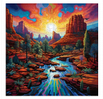 Trippy Puzzles - Sedona Sunset