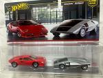 Car Culture Twin Pack - Lamborghini Countach LP5000 QV & Lancia Stratos Zero
